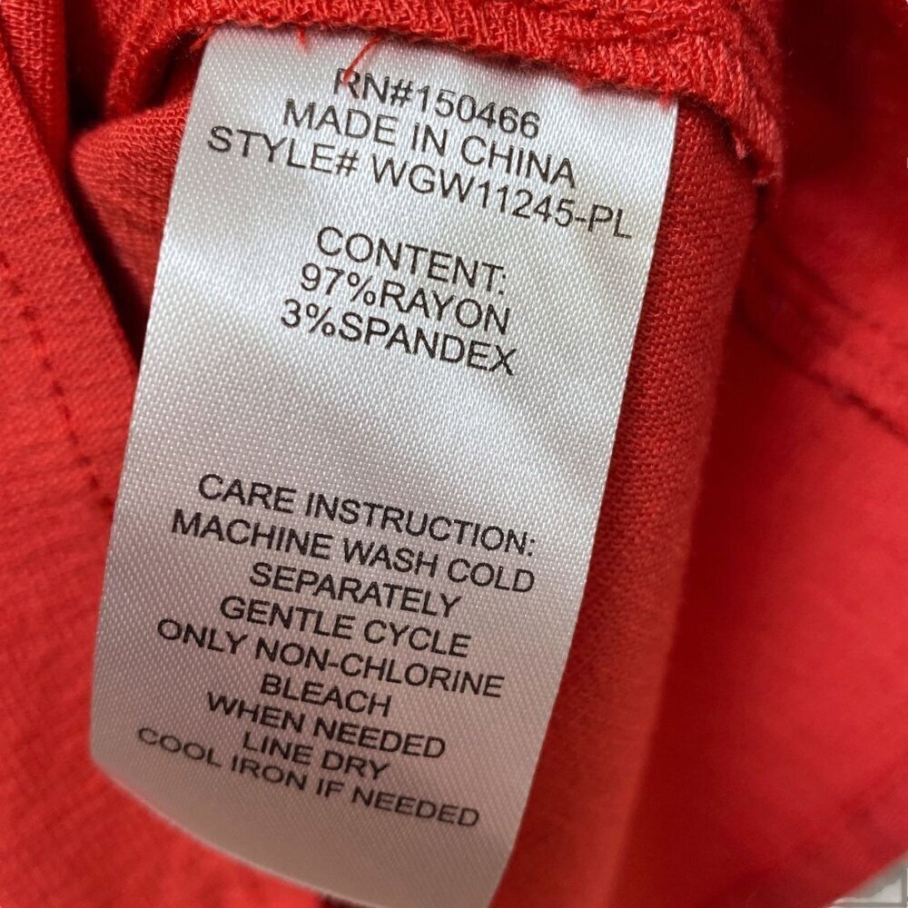 Market & Spuce Plus Size Top 1x Sleeveless Red Tank Crop Rayon Blend Nwt — image 8 of 8
